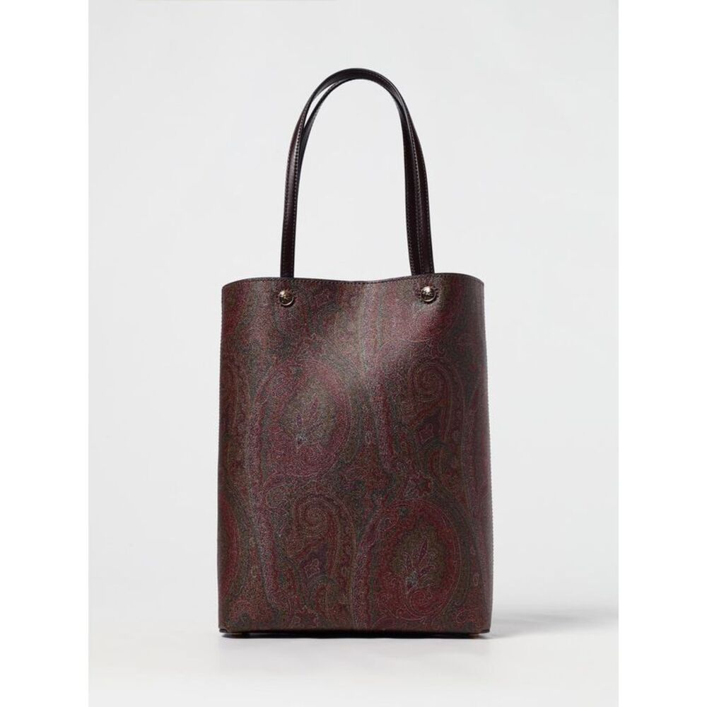Etro Men Essential Etro Paisley Print Coated Cotton And Leather Bag